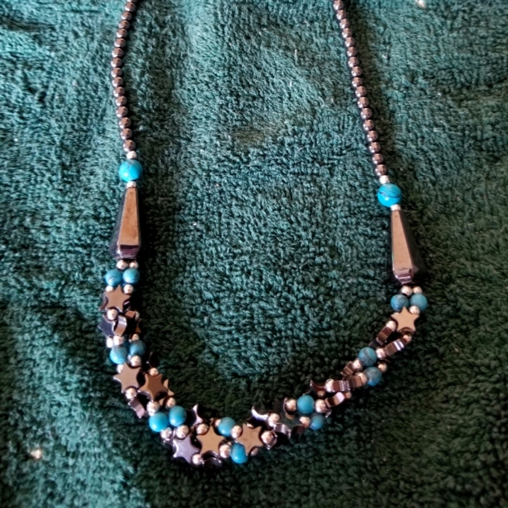 Starry sky magnetic necklace